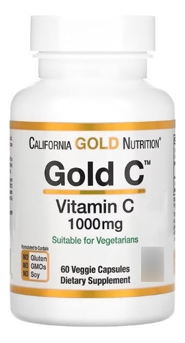 Vitamina C 1000 Mg Gold Nutrition Importado Usa