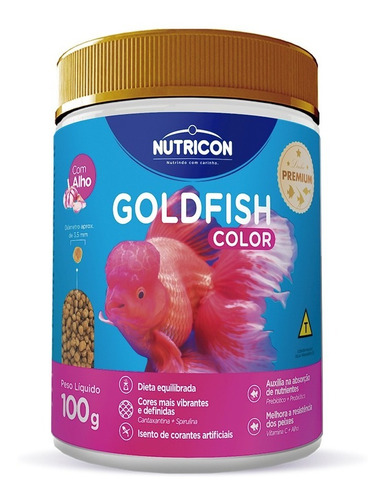 Nutricon Goldfish Color - Ração Para Peixes 100g