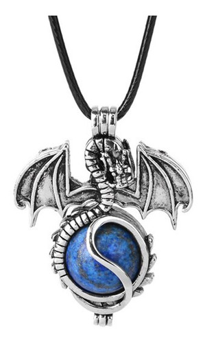Collar Protector Dragón Lapislázuli / Amuletos Suerte