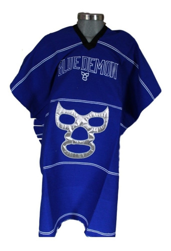 Jorongo Mexicano Blue Demon Luchador Artesanal