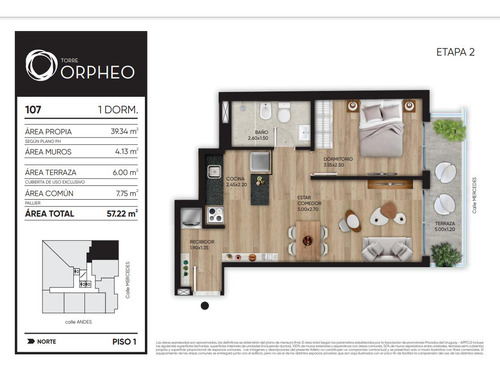 Apartamento En Centro! 1 Dorm Con Balcon Al Frente! Mercedes Y Andes