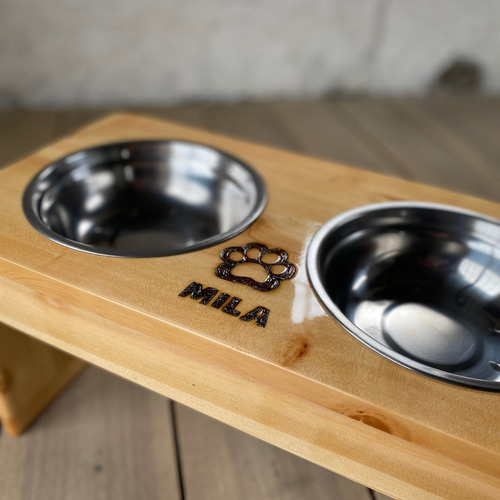Comedor Comedero Elevado Madera Para Cocker Spaniel Inglés