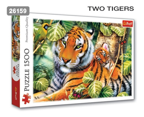 Trefl Puzzle Rompecabeza 1500 Pzs Tigres 26159 