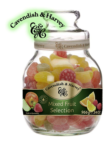 Balas Alemãs Cavendish Mix Fruit 966gr Imediato