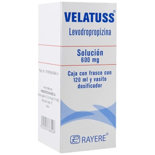 Velatuss Levodropropizina Solución 600mg De 120ml 