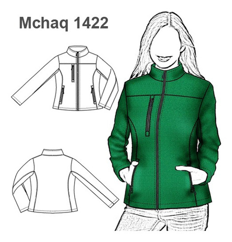 Molde, Patrón Chaqueta Mujer Soft Shell