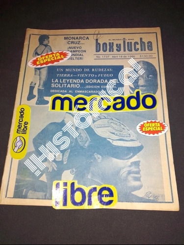 Lucha Libre Revista Muerte El Solitario Original De 1986  !!