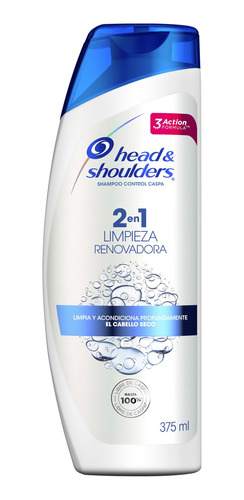 Head & Shoulders Shampoo 2 En 1 Limpieza Renovadora 375ml