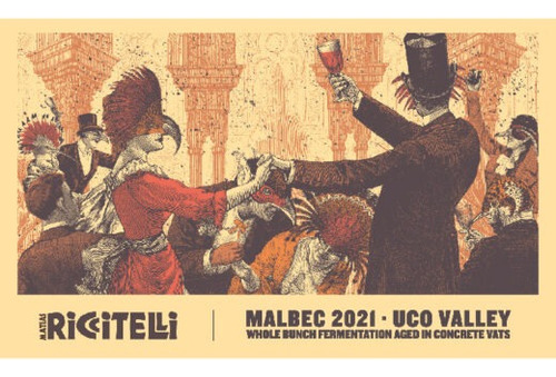Vino Tinto Riccitelli The Party Malbec Caja X6 750ml