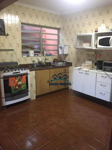 Imagem 6 de 29 de Sobrado Com 3 Dormitórios, Cozinha, Sala , Espaço Gourmet, Quintal, 02 Wc, 03 Vagas À Venda, 188 M² Por R$ 485.000 - Vila Guaraciaba - Santo André/sp - So0435