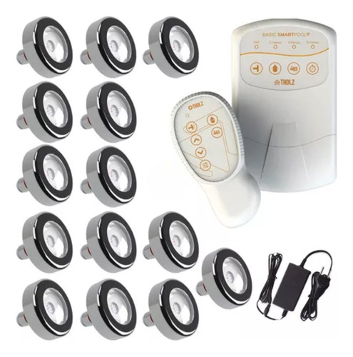 14 Leds Premium Tholz Inox 316 De 6w 1 Basic Smart Pool