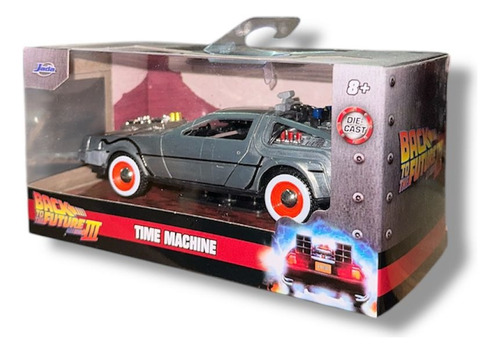 Jada Time Machine Delorean 1:32 Back To The Future 3 Plateado