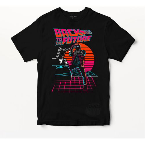 Remera Back To The Future Vintage (negra:) Ideas Mvd