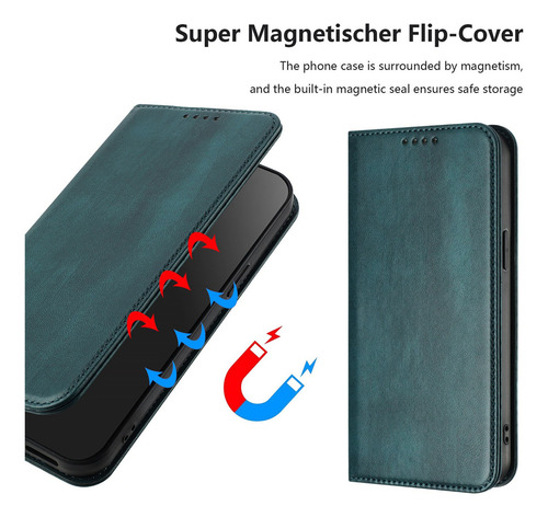 Funda De Piel Tipo Cartera Para Teléfono Inteligente Honor X9 X9a X9b X9c