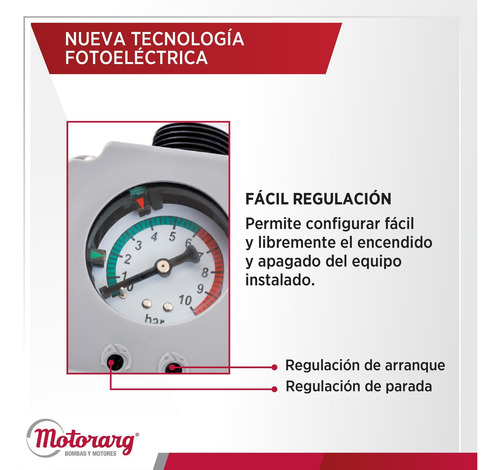 Imagen 3 de 9 de Presurizador Regulable Controlex Motorarg 220 Volts