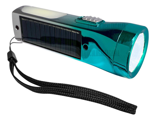 Mini Linterna Led Portatil Recargable Usb Con Panel Solar