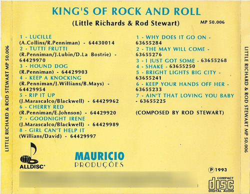 Cd - Little Richard & Rod Stewart - King's Of Rock And Roll