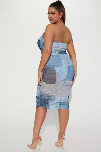 Vestido Importado De Usa Shein Curve + Plus Size Estampado