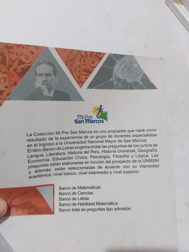 Libro Colección Banco De Preguntas Nivel San Marcos 5 Libros (Usado)