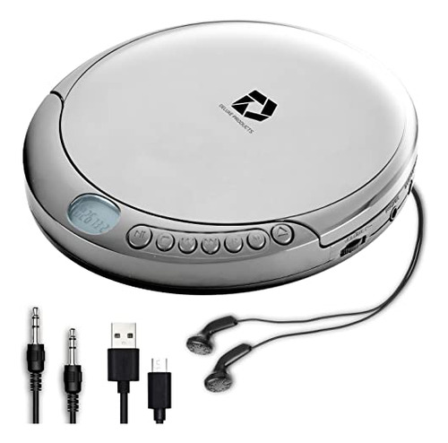 Cd Player Portable Con Antisalto, Auriculares Y Cables