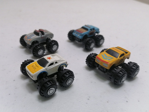 Micromachines Galoob Lote De 4 Carros Micro Machines Monster