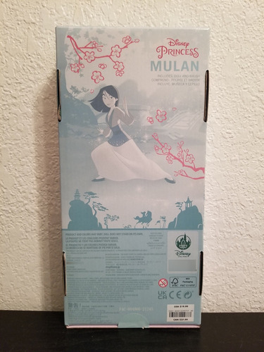 Disney Store Princesas Mulan Muñeca Clasica
