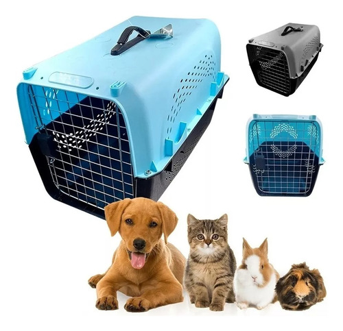 Caja Transportadora Jaula Mascotas Con Ventilación Cachorros