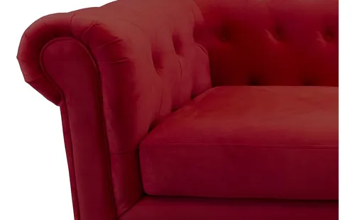 Sofa Florencia 3 Cuerpos Tela Velvet - Latam Home