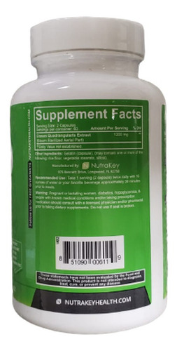 Vitamina Nutrakey Cissus Quadrangularis 120 Cápsulas