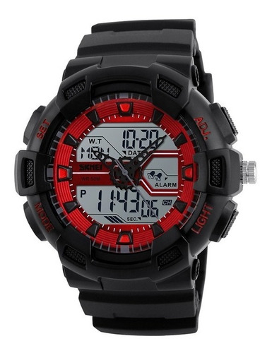 Reloj Skmei Analogico Digital Deportivo 1189 Rojo