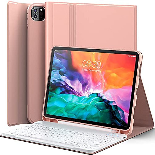 Funda Teclado Para iPad Pro Generacion Air Inteligente Cuero