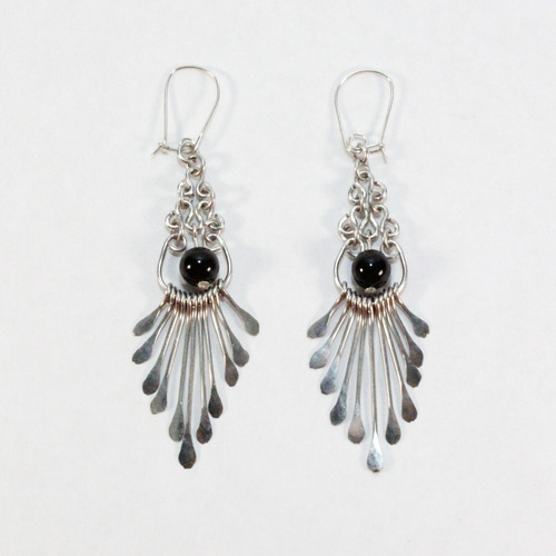 Aretes  Turmalina Negra