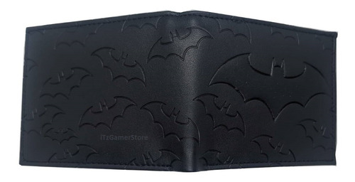 Cartera Modelo Batman Logos Murcielago Negro Bruce Wayne 