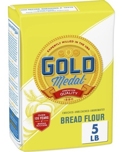 Gold Medal Unbleached Bread Flour 5 Lb