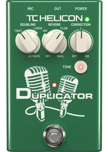 Pedal de efecto TC Helicon Duplicator  verde