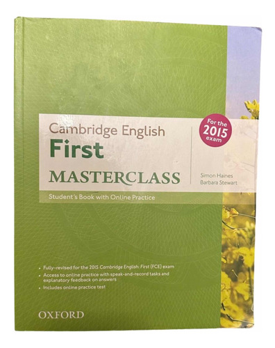 Libro Inglés Cambridge English First Masterclass