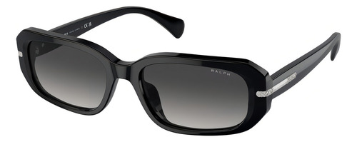 Óculos de sol Ralph Sol Ra5311 S, cor preta com moldura de acetato padrão - Ra5311