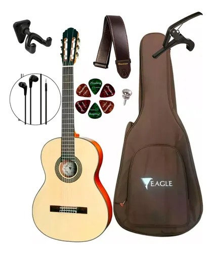 comprar Violão Eagle Acústico Dh69 Stnt + Capa E Acessórios