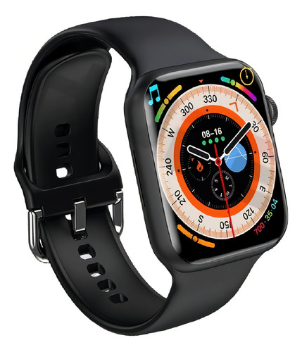 Relógio Smartwatch Masculino/feminino S8 P/ Android E Ios Caixa Preto Pulseira Preto Bisel Preto