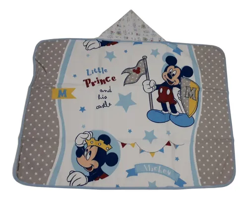 comprar Toalha De Banho Forrada Frald Bebê Disney 70x90cm Com Capuz 