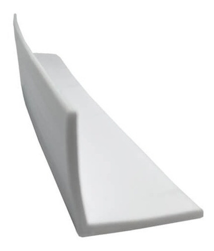 Imagen 2 de 3 de Perfil Ángulo Flexible Plástico Pvc Lados Iguales Esquinero