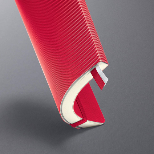 Softcover Lined Notebook With Elastic Closure, Red, A4 ...