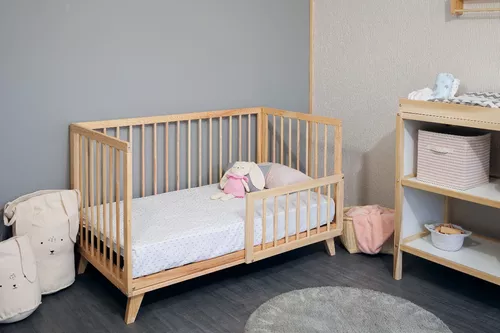 Cuna Para Bebe Nórdica Corral De Madera Importada Montessori