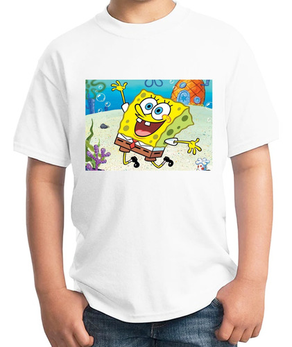 Playera Bob Esponja Bailando Caricatura Infantil Unisex 