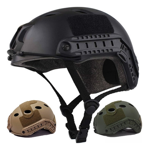 Casco Táctico Militar Airsoft, Rappel, Rescate, Protección