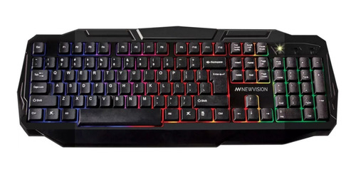 Imagen 3 de 10 de Teclado Mouse Gamer Nw-se600 Kit Combo Pc Usb Led Gaming