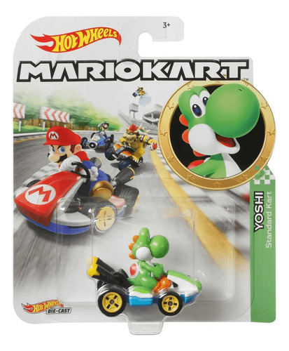 Hot Wheels Mario Kart Yoshi Standard Verde