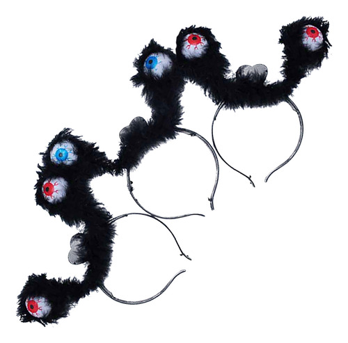 Faixa De Cabelo Luminosa De Halloween, 3 Peças De Cor Aleató
