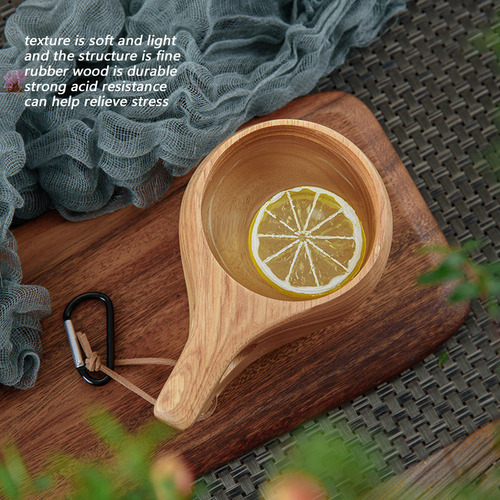 Taza De Madera Estilo Finlandés