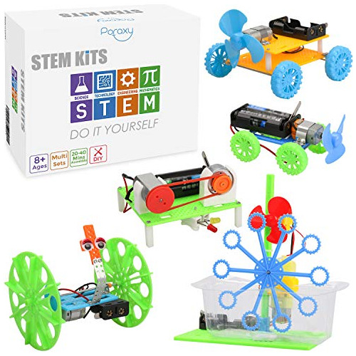 Juego De 5 Kits Stem, Kit De Ensamblaje Electrónico Dc Motor